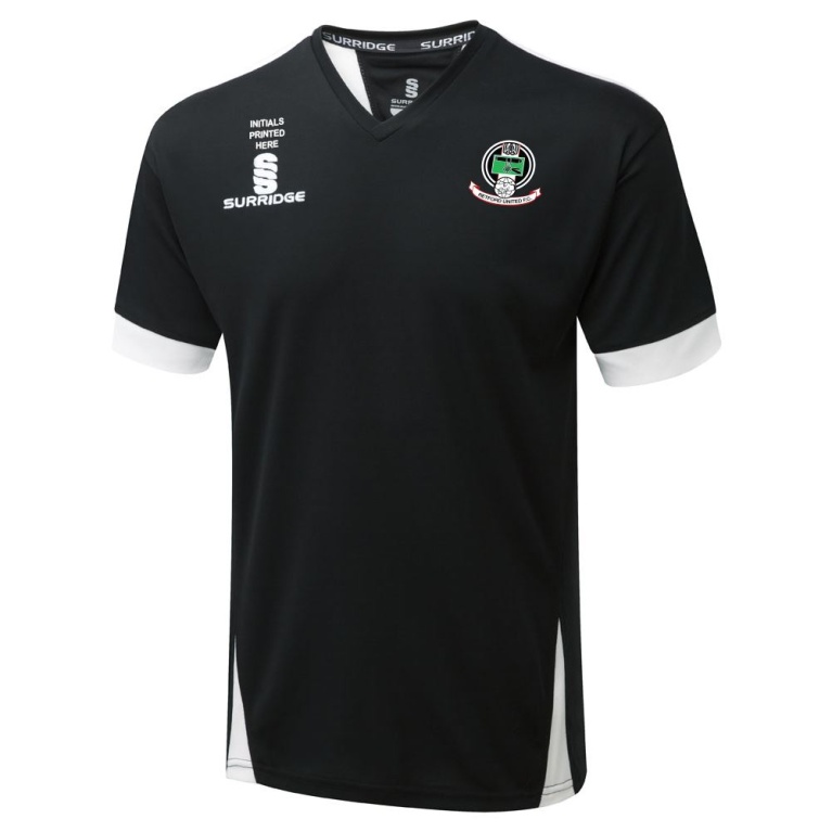 RETFORD UNITED FC BLADE T-SHIRT BLACK/WHITE