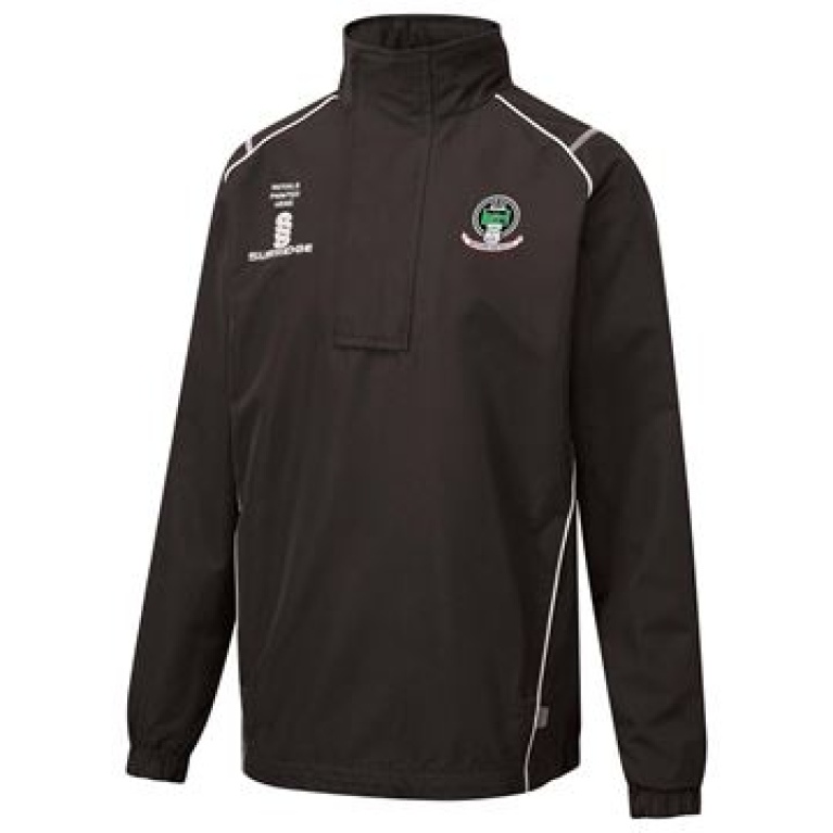 RETFORD UNITED FC 1/4 ZIP RAIN JACKET BLACK