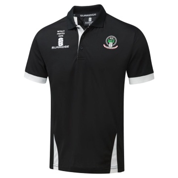 RETFORD UNITED FC BLADE POLO BLACK/WHITE